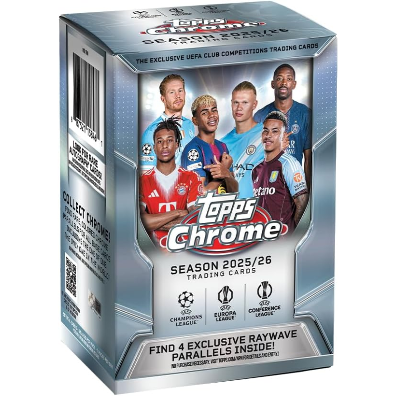 2025/26 Topps Chrome UEFA Club Competitions Soccer Blaster