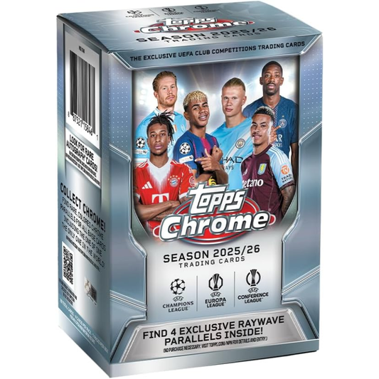 2025/26 Topps Chrome UEFA Club Competitions Soccer Blaster