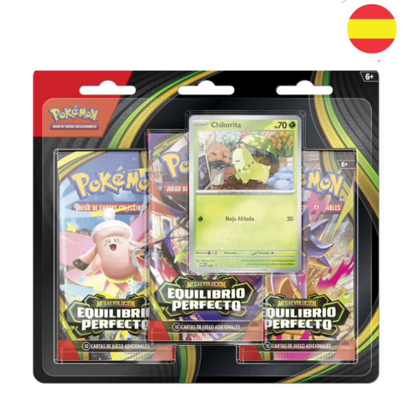 Blister 3 sobres Pokémon Equilibrio Perfecto