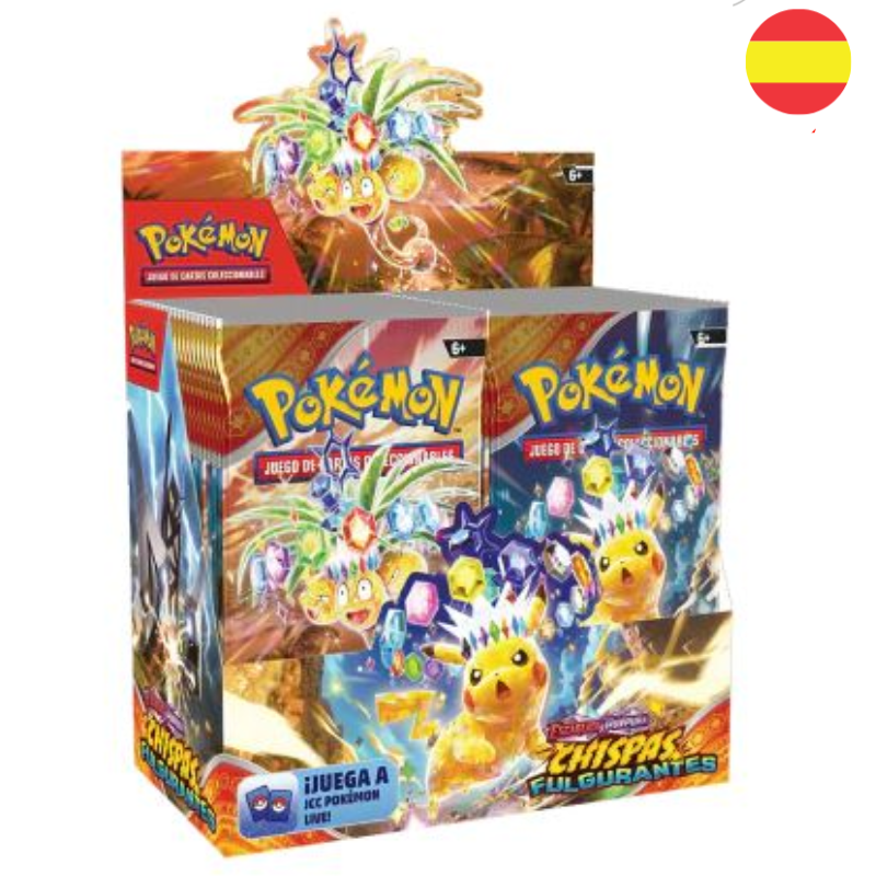 Caja de 36 Sobres Pokémon Chispas Fulgurantes